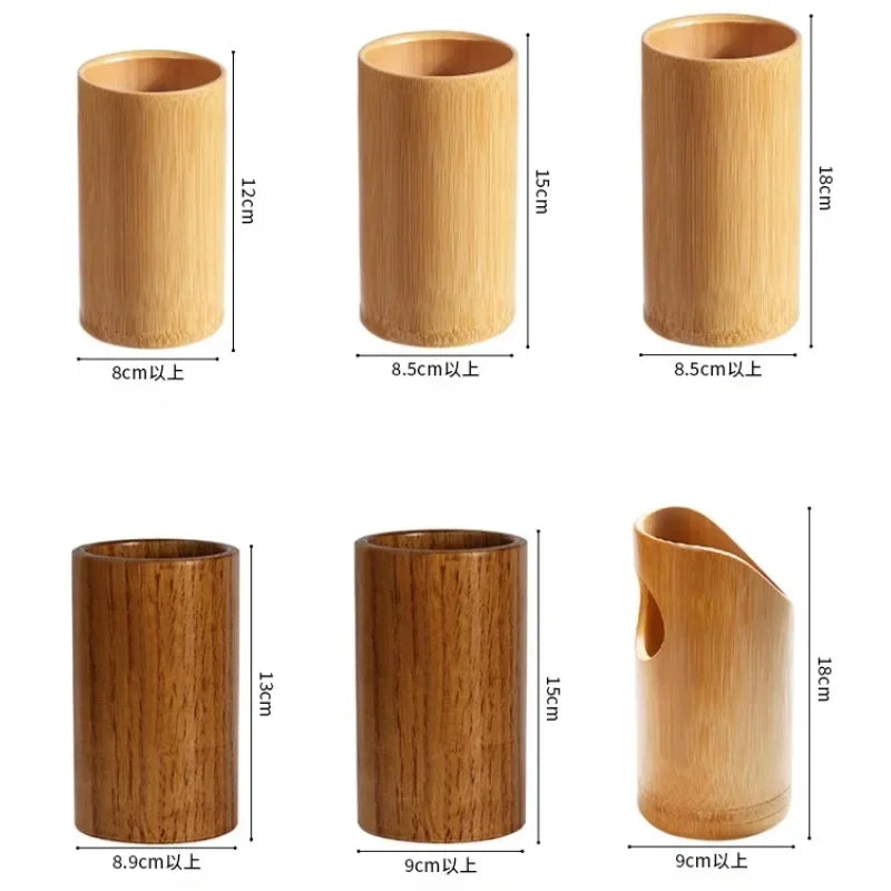 Bamboo Wooden Chopstick Holder with Drainage