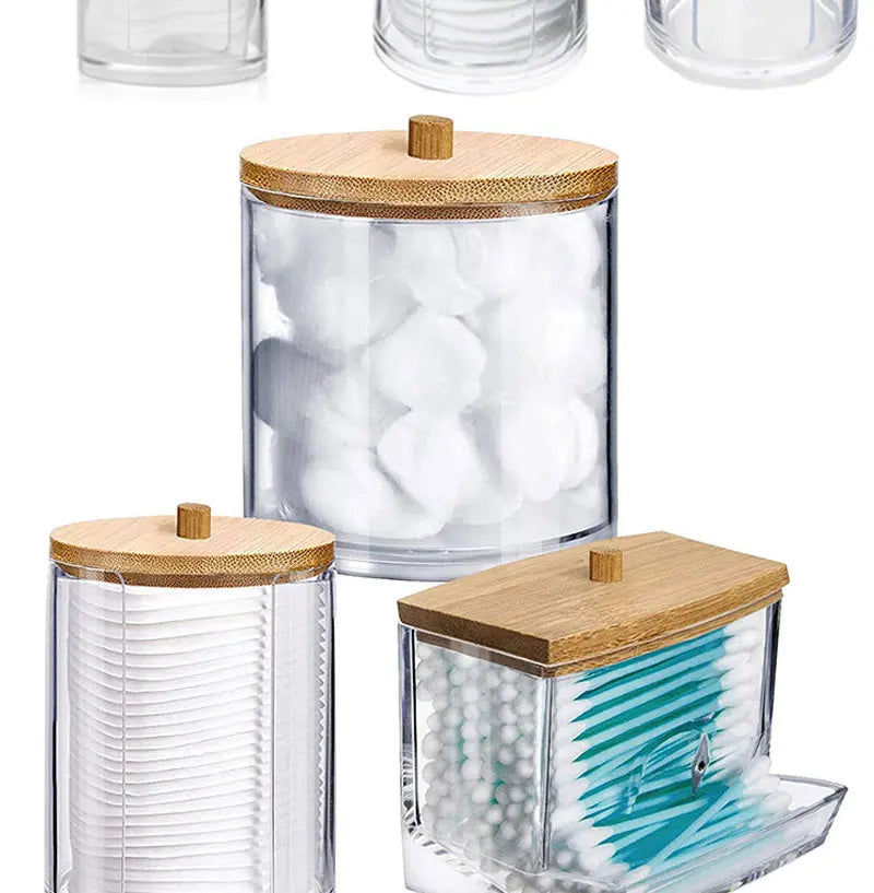 Clear Bathroom Storage Jar
