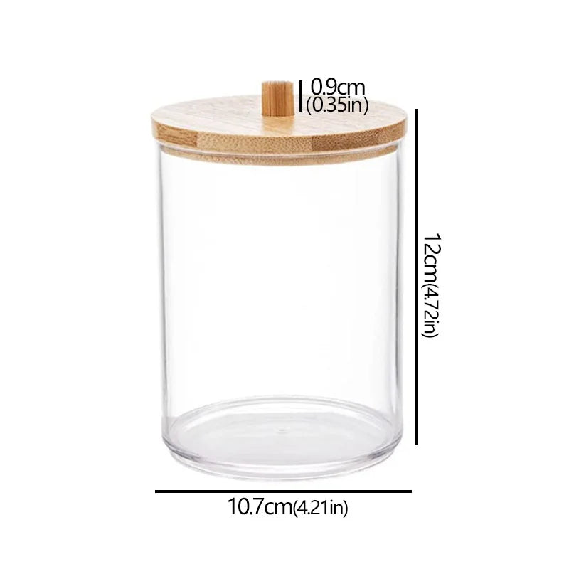 Clear Bathroom Storage Jar