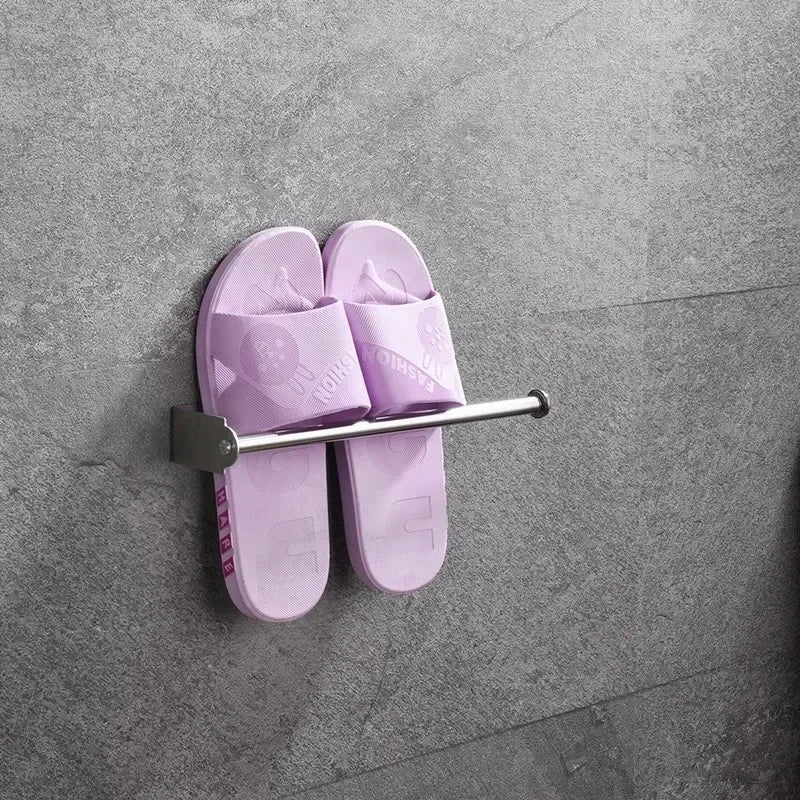 Stainless Steel Self-Adhesive Towel & Toilet Roll Holder – No Drills