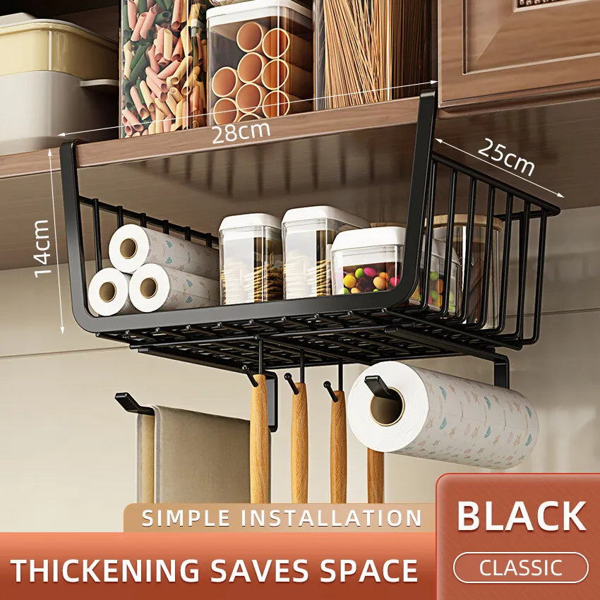 Under-Cabinet Sliding Storage Basket
