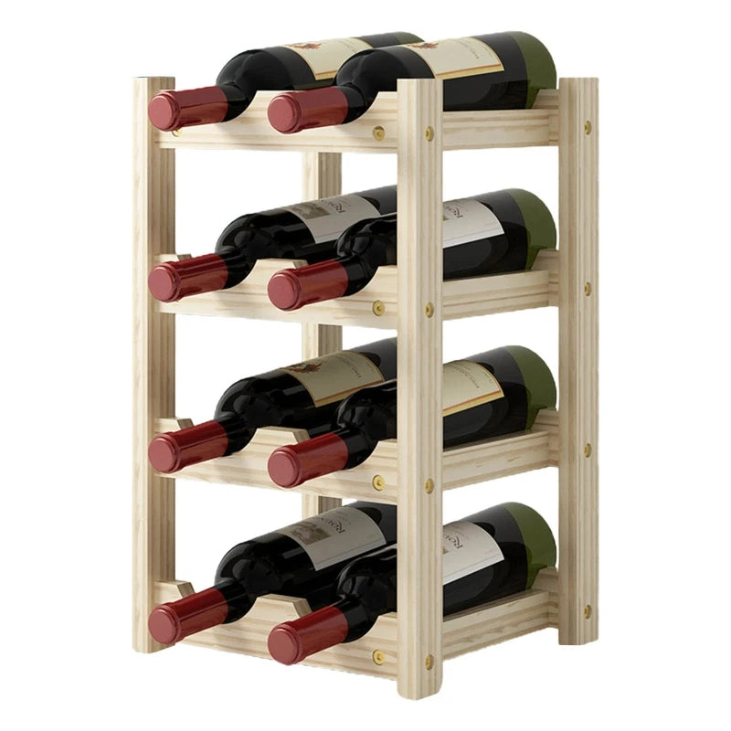 Standing Wooden Wine Rack Organizerr