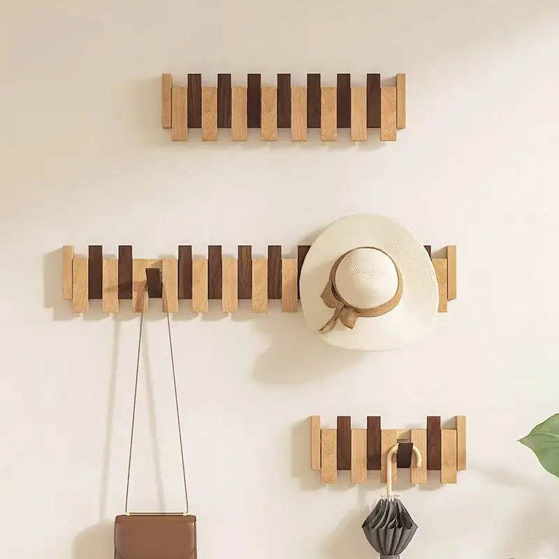 Wooden Piano Key Clothing Hooks