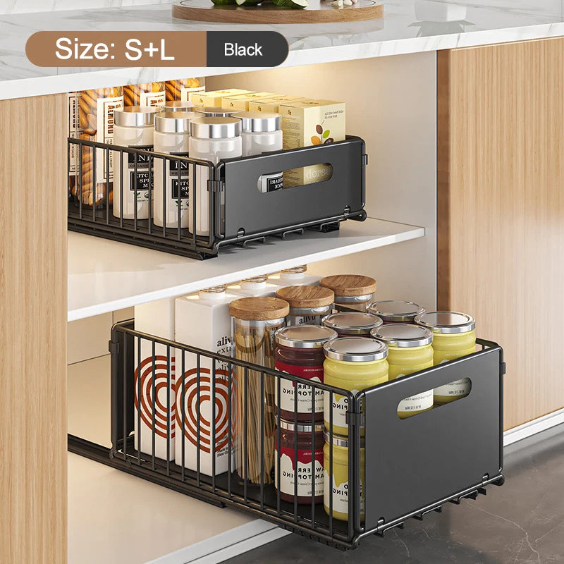 Pull-Out Kitchen Cabinet Organizer