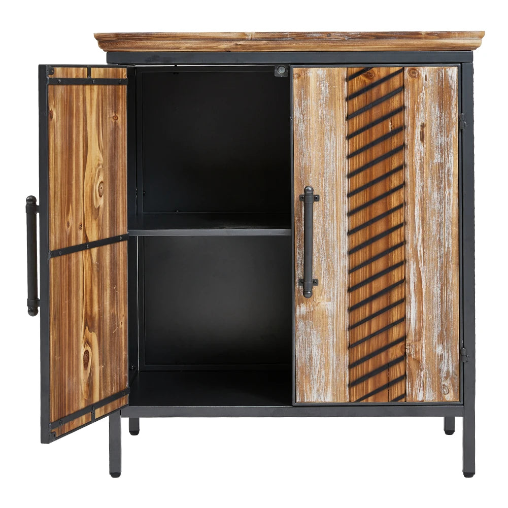 Classic wooden storage cabinet living room side cabinet, kitchen buffet console cabinet with two doors