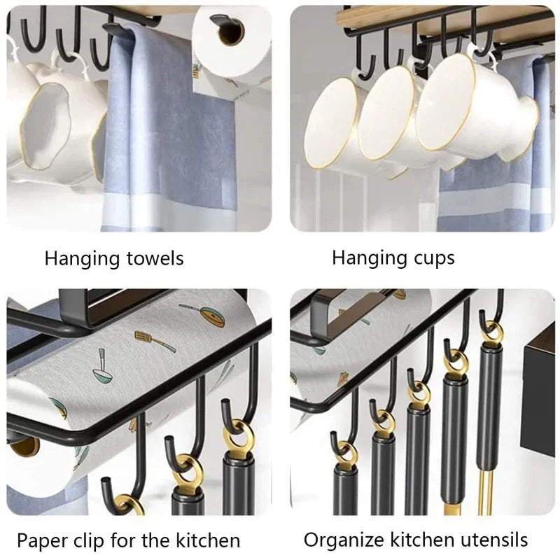 Under-Cupboard Hanging Storage Rack