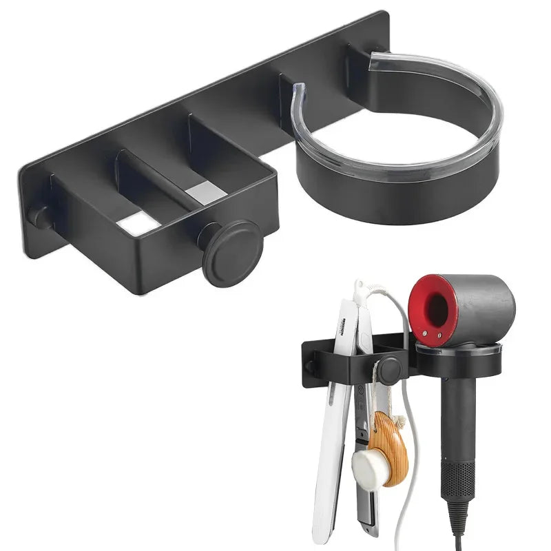 Wall-Mounted Hair Dryer Holder