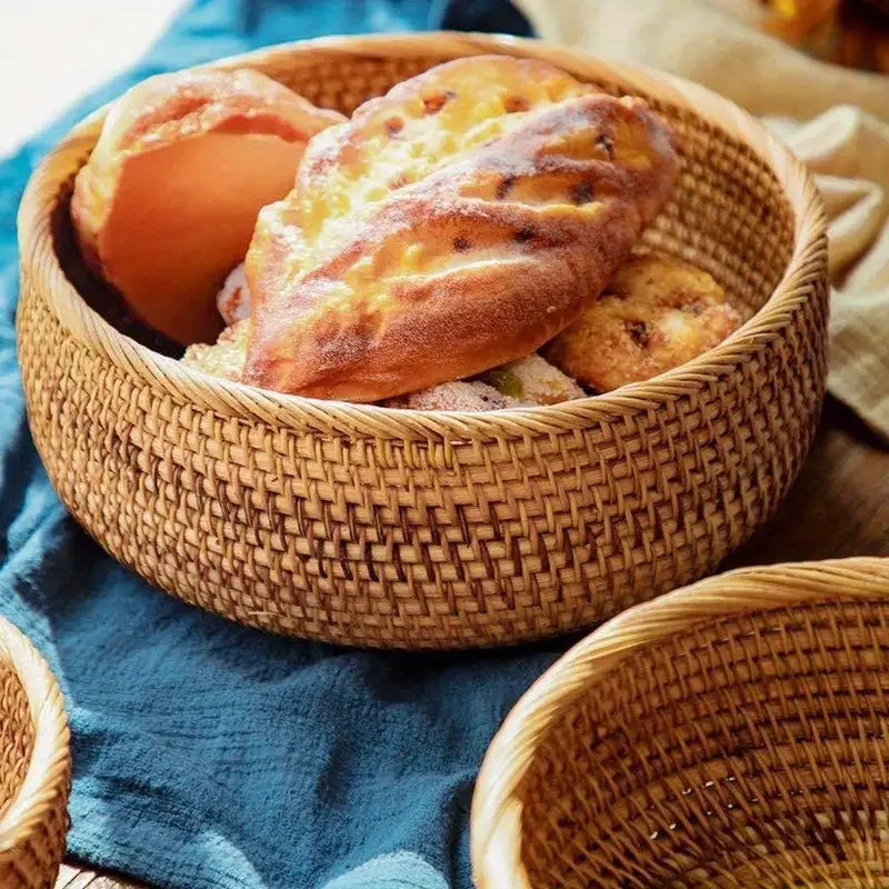 Hand-woven Decorative Wicker Storage bowl