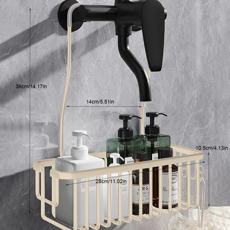 Bath Basket & Shampoo Rack Organizer