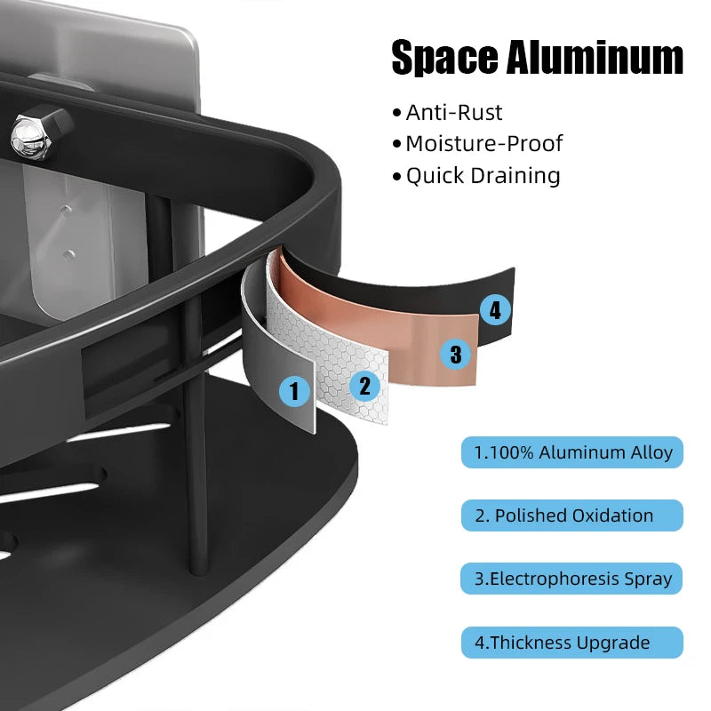 Modern Aluminium Bathroom Rack