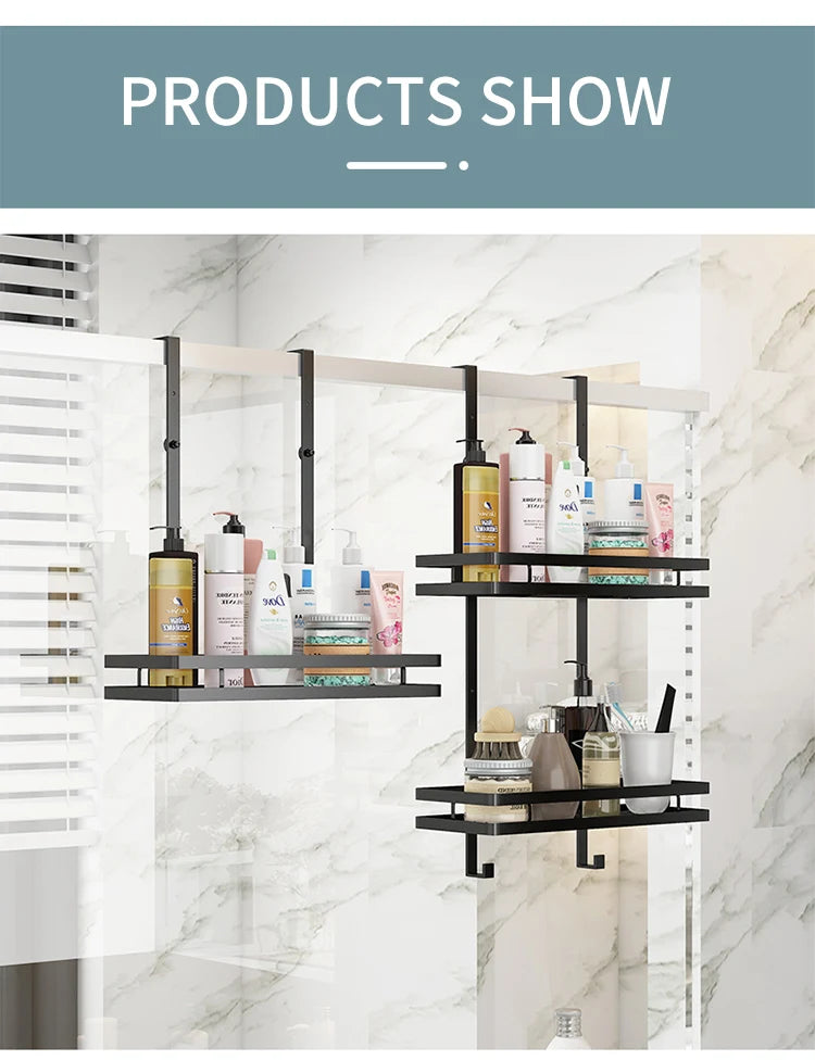 Minimalist No-Drill Bathroom Shelf