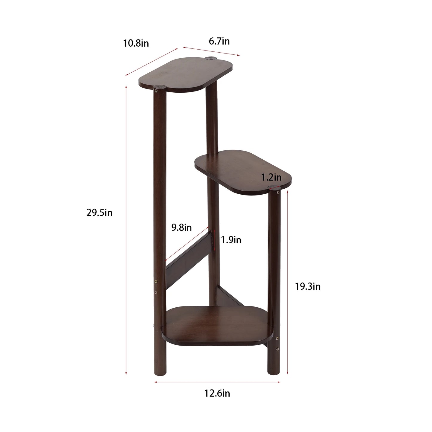 Space-Saving Bamboo Plant Stand
