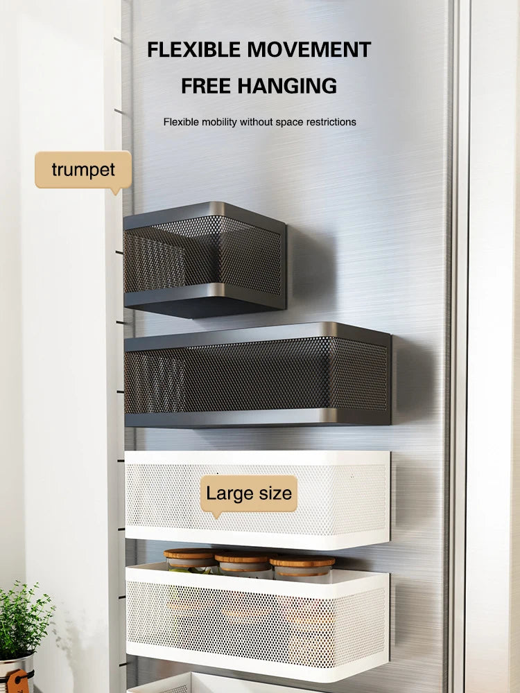 Space-Saving Magnetic Kitchen Rack