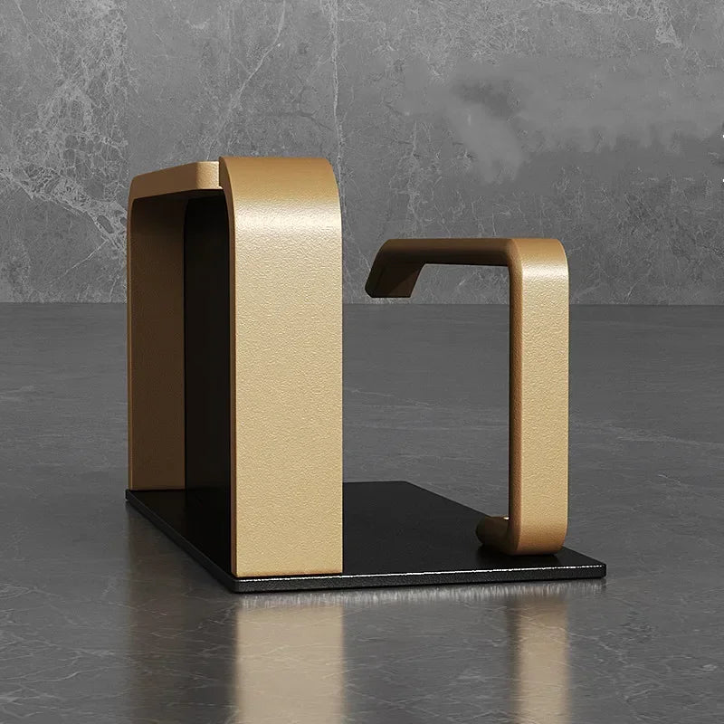 Luxury Black & Gold Toilet Paper Rack