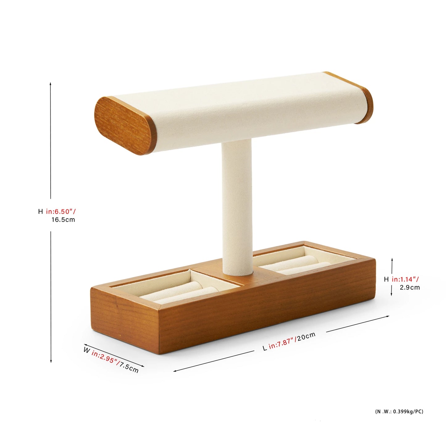 Wooden T-Shape Jewellery Stand