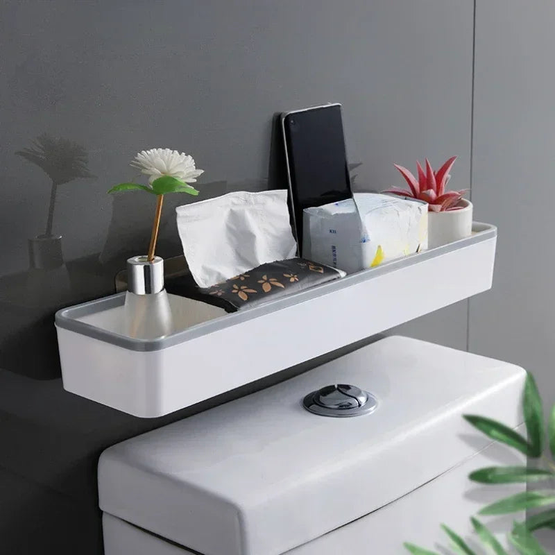 Punch-Free Wall Hanging Toilet Storage Cabinet