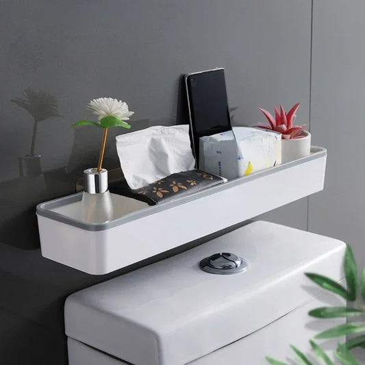 Punch-Free Wall Hanging Toilet Storage Cabinet