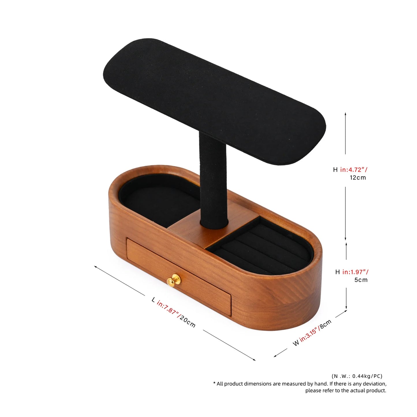 Wooden T-Shape Jewellery Stand