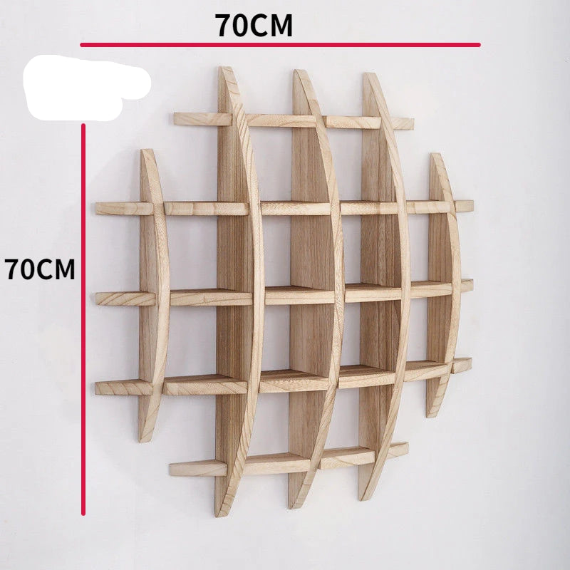 Minimalist Chinese Style Tea Set Display Rack