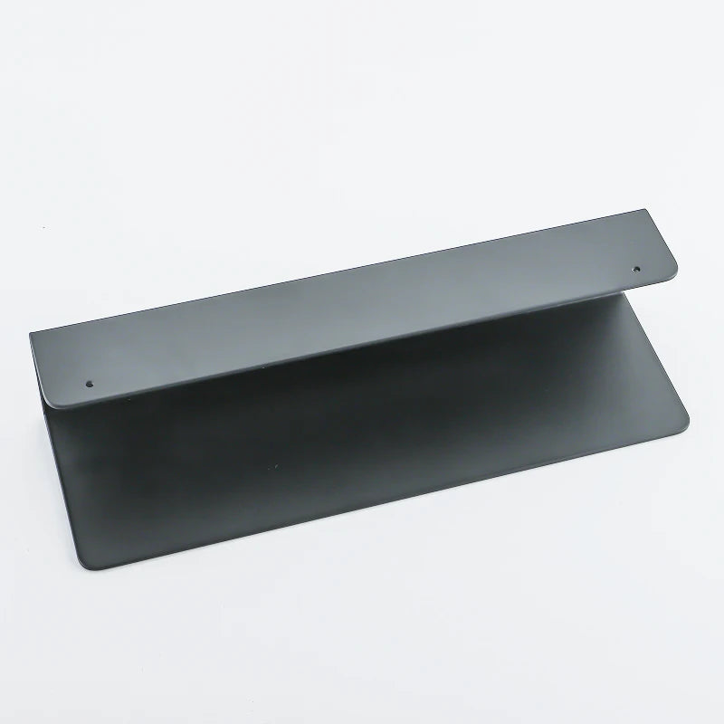 Black Bathroom Organizer Shelf With Hooks
