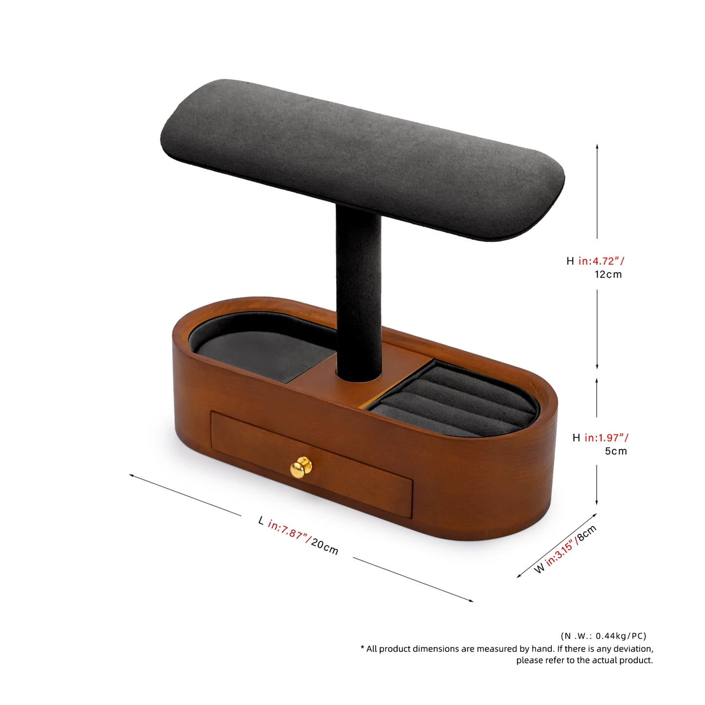 Wooden T-Shape Jewellery Stand