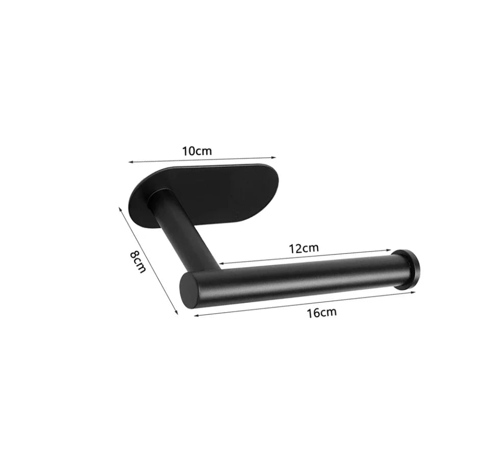 Stainless Steel Toilet Paper Holder - No-Drill
