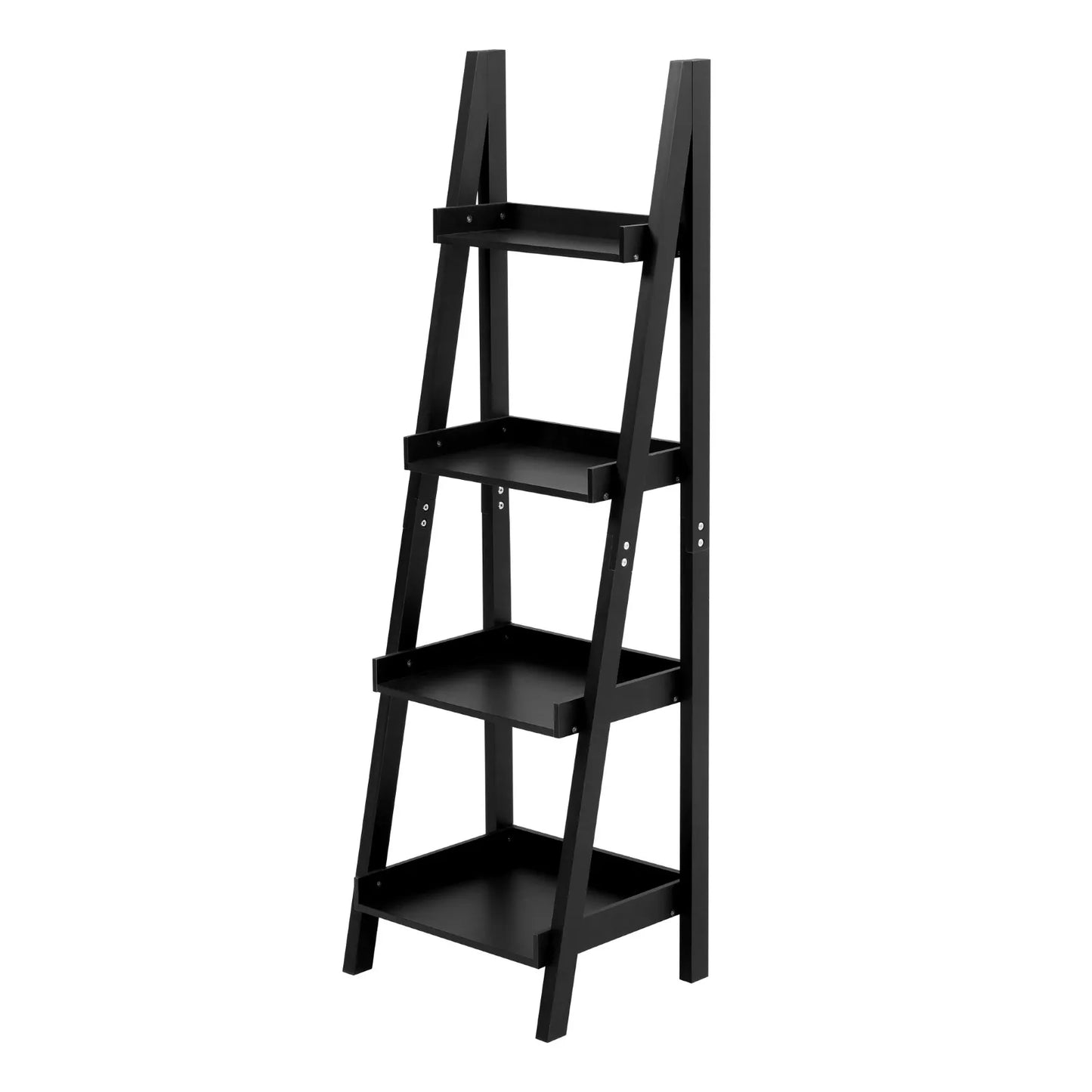 【Breeins】4-Tier Wooden Display Ladder Shelf for Home Storage Organizer Rack Home Decoration For Home Office