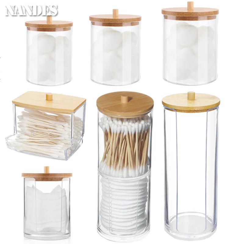 Clear Bathroom Storage Jar