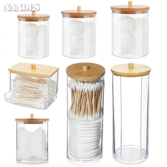 Clear Bathroom Storage Jar
