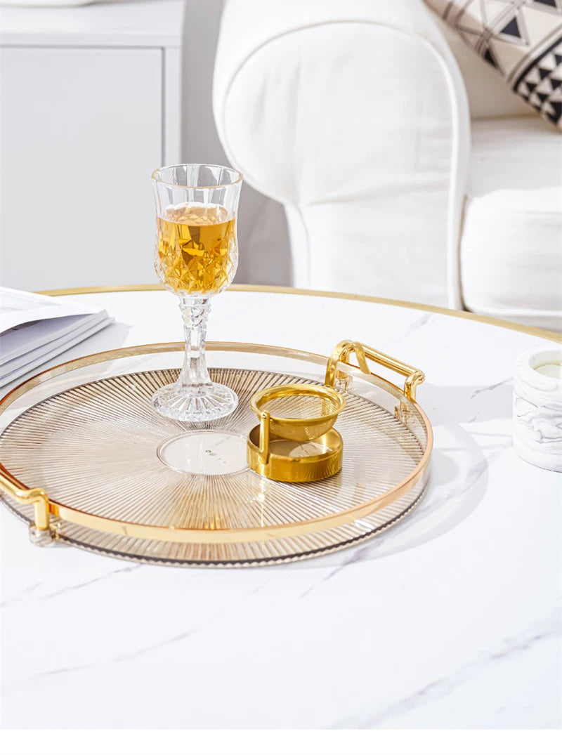 Round Acrylic Serving Tray