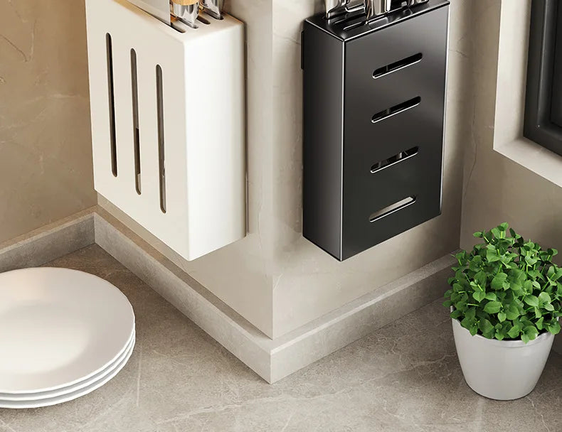 Stainless Steel Wall-Mounted Knife Holder