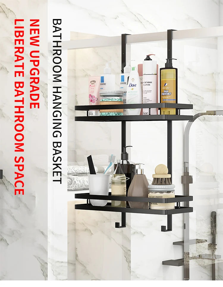 Minimalist No-Drill Bathroom Shelf