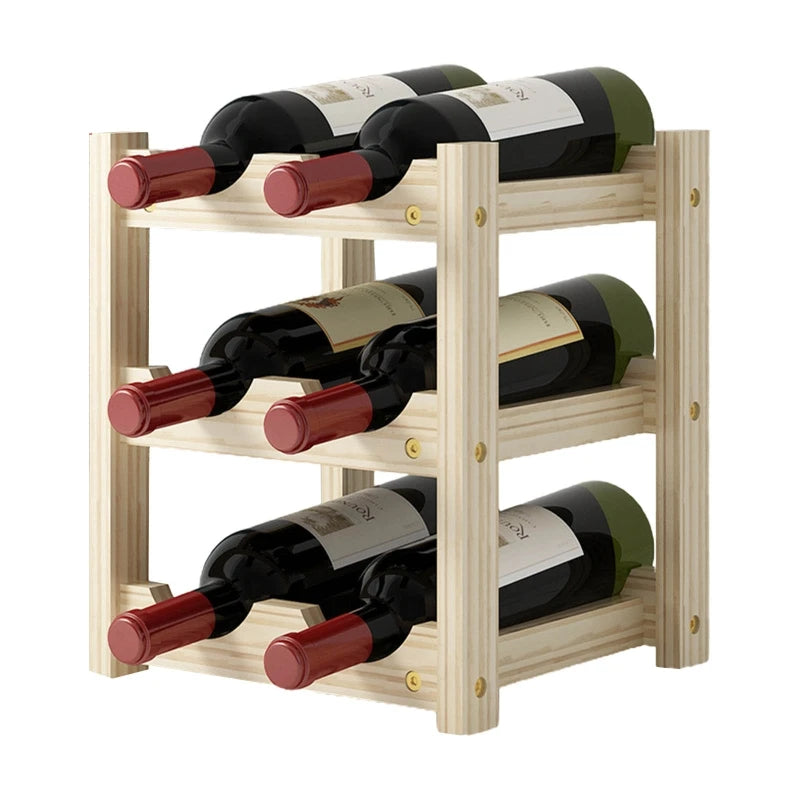 Standing Wooden Wine Rack Organizerr