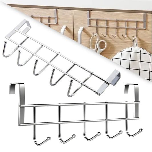 Stainless Steel Over-the-Door Cabinet Hooks