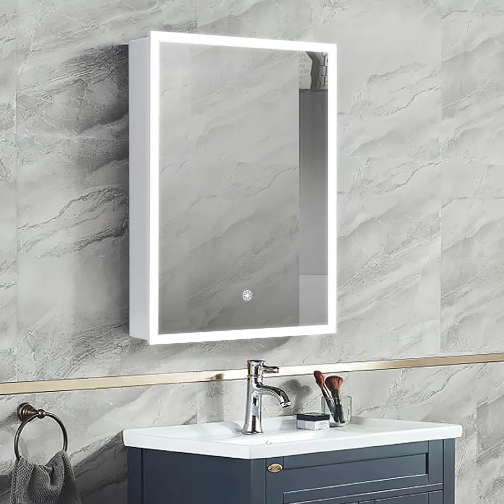 Modern LED Wall-Mounted Mirror Cabinet