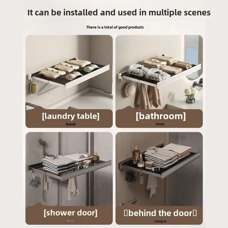 Foldable Wall-Mounted Storage Shelf