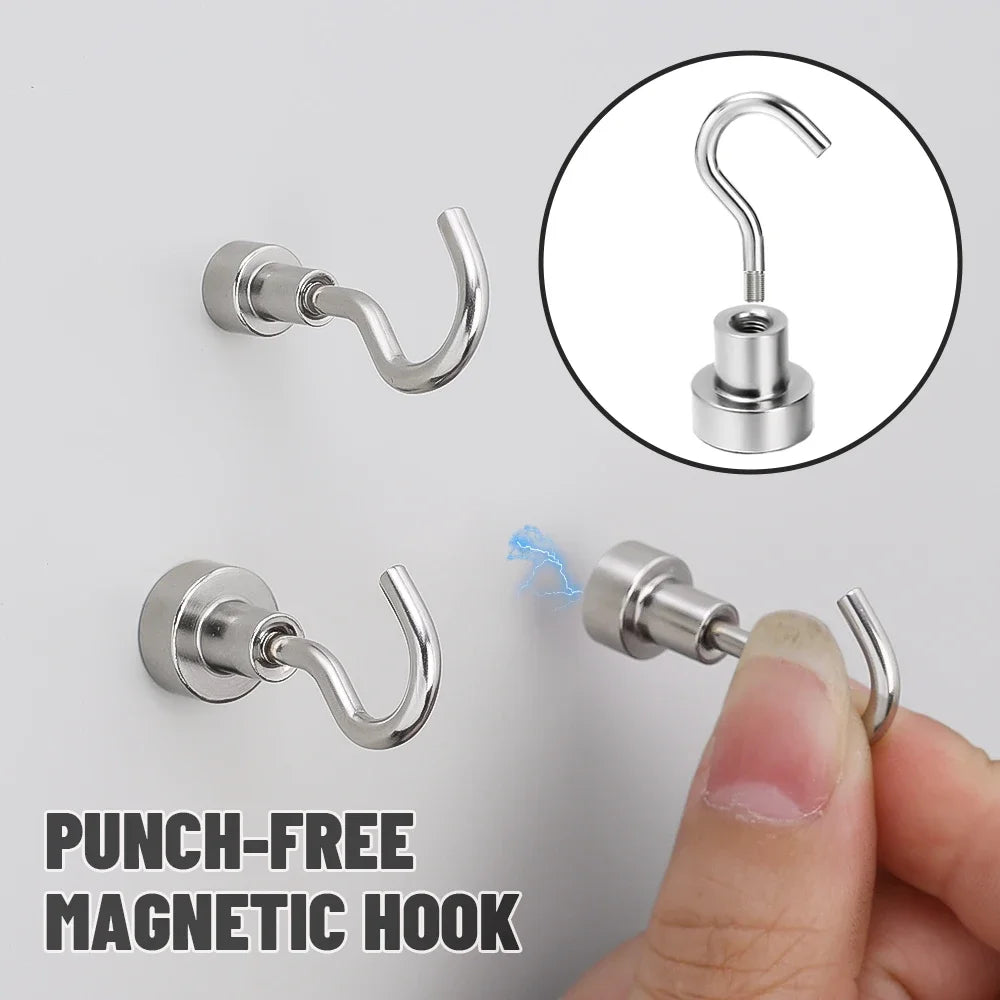 Minimalist Heavy-Duty Magnetic Hook Set