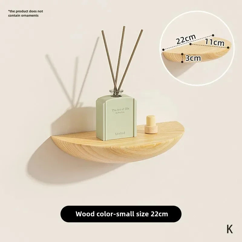 Wall-Mounted Wooden Shelf