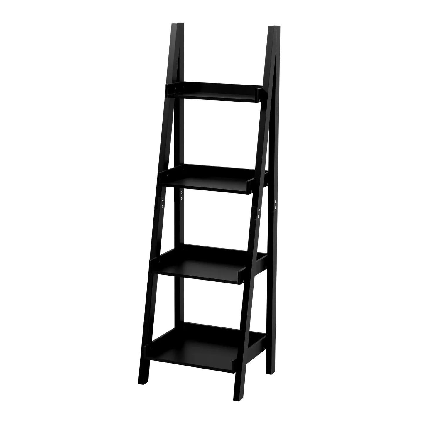 【Breeins】4-Tier Wooden Display Ladder Shelf for Home Storage Organizer Rack Home Decoration For Home Office