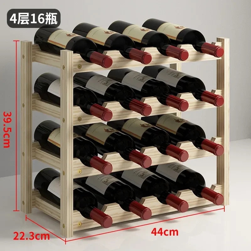 Solid Wood Wine Rack