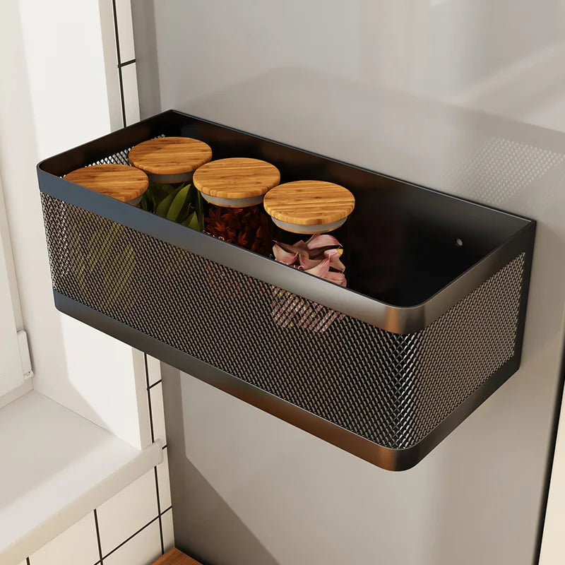 Space-Saving Magnetic Kitchen Rack