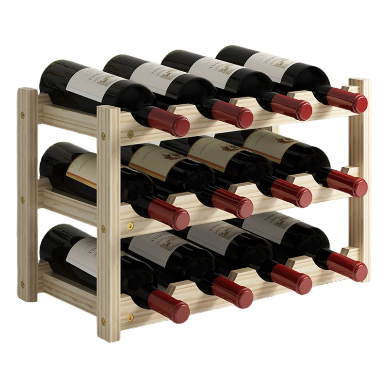 Standing Wooden Wine Rack Organizerr