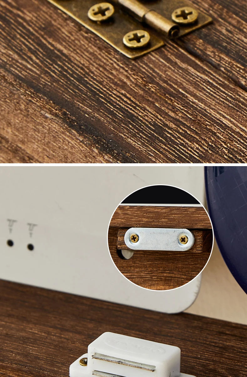 Solid Wood Wall-Mounted TV  Storage Box