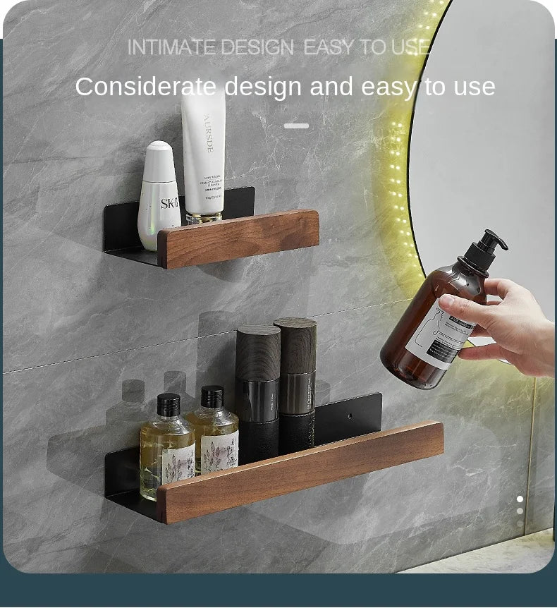 Rustic Wooden Kitchen Shelf