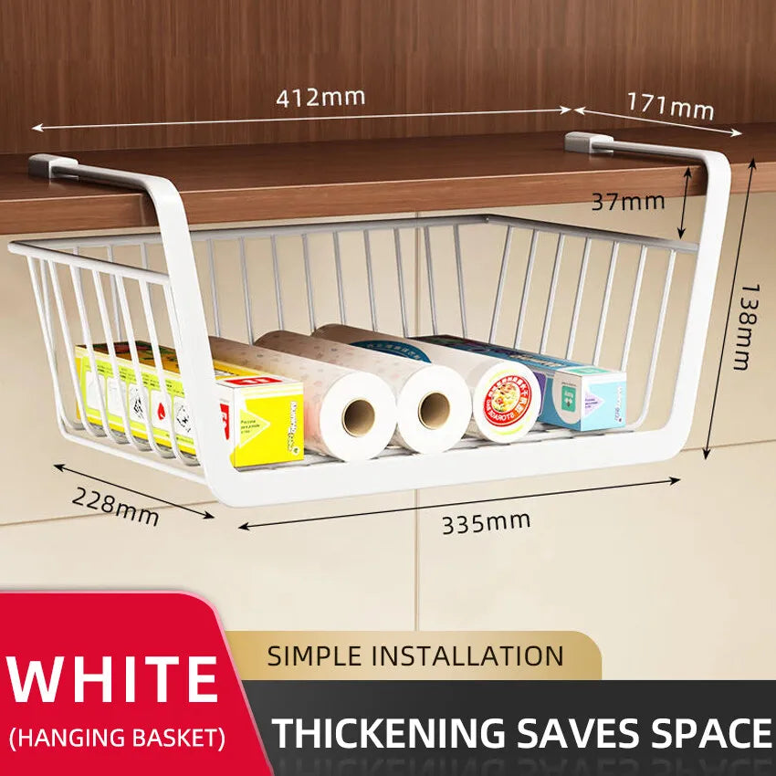 Under-Cabinet Sliding Storage Basket