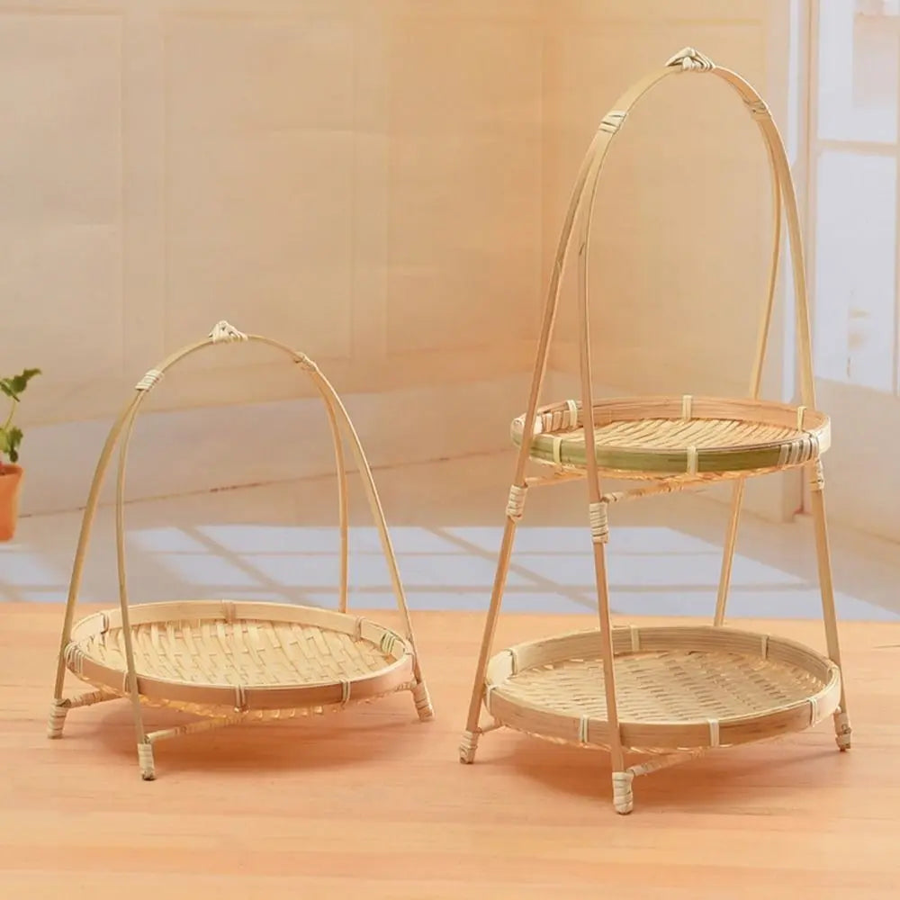 Multi-Layer Bamboo Woven Basket