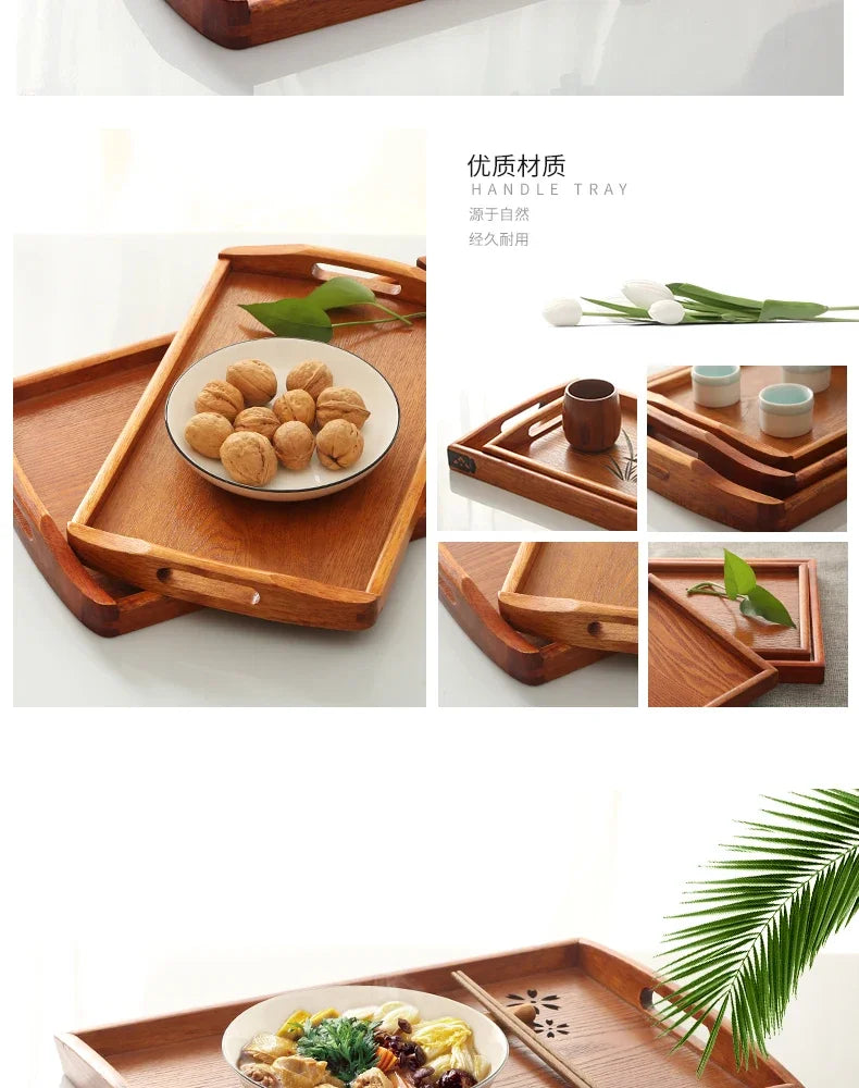 Japanese Wooden Serving Tray