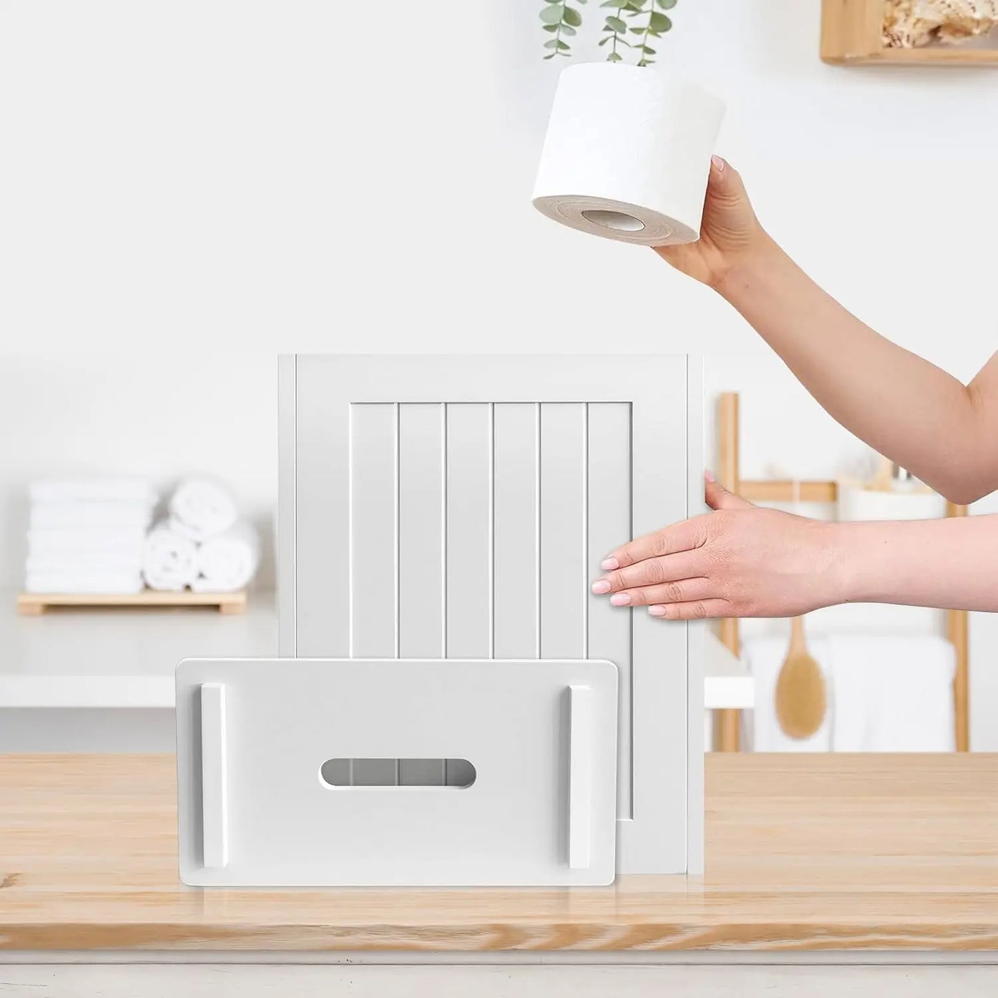 Wooden Bathroom Storage Cabinet