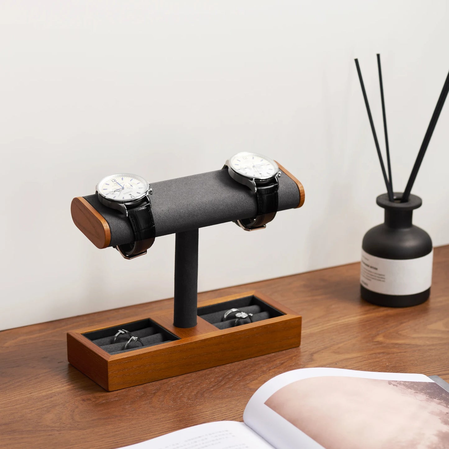 Wooden T-Shape Jewellery Stand