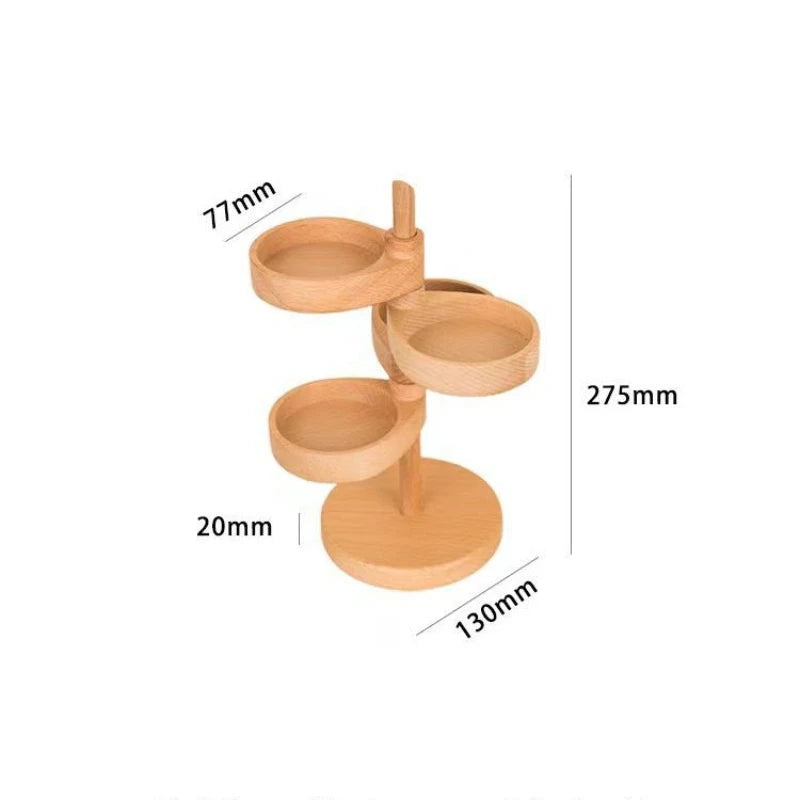 Solid Wood Rotatable Stand